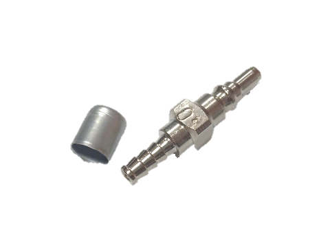 Conexión ER tipo AGA/ARAMED para Oxígeno O2, con espiga 1/4