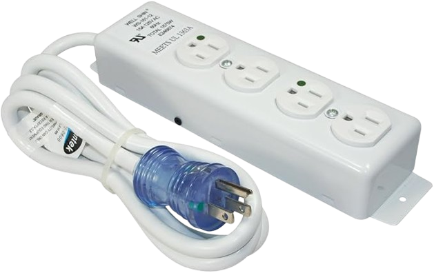 Multicontacto Grado Médico, 4 salidas