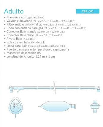 Circuito tipo Bain, adulto